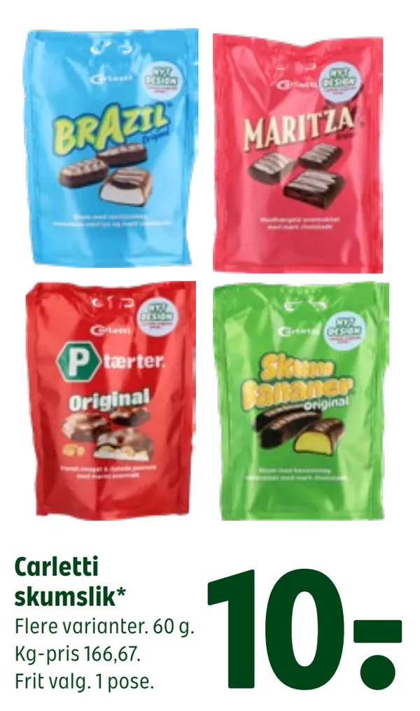 Carletti P-Tærter Original