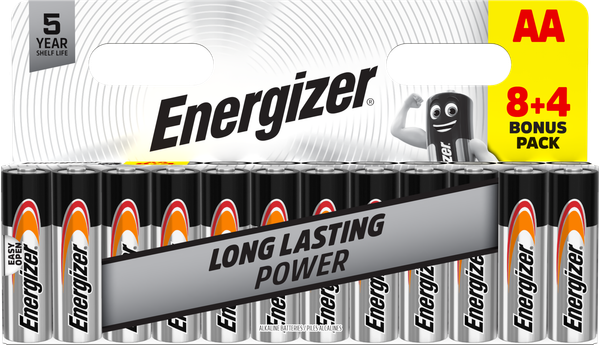 ENERGIZER EVERYDAY AA DHP12 8+4 STK
