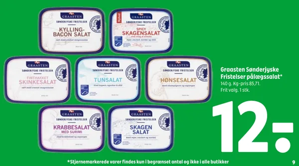 Tunsalat m. kapers, agurk og dild