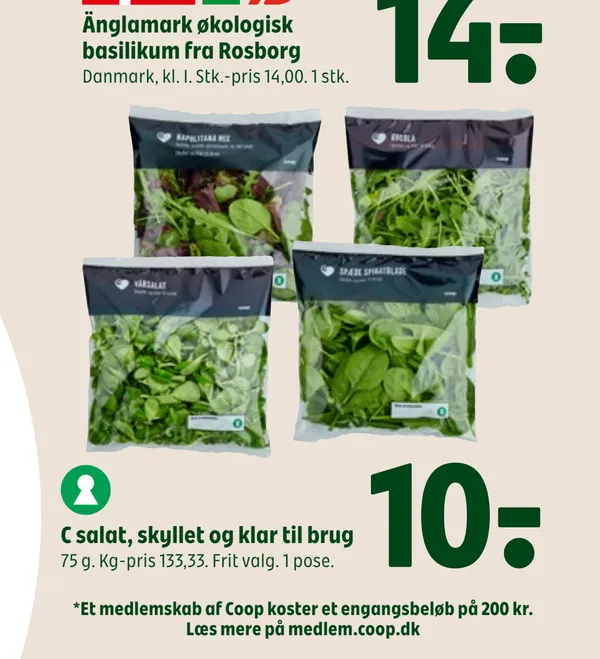 C RUCOLA VASKET OG SKYLLET