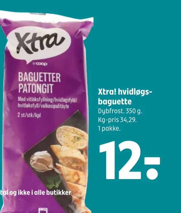 Xtra! hvidløgsbaguette