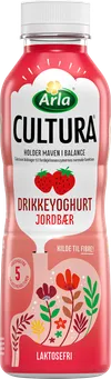 Drikkeyoghurt m. jordbær 1%