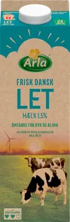 Letmælk 1,5% – produktbillede
