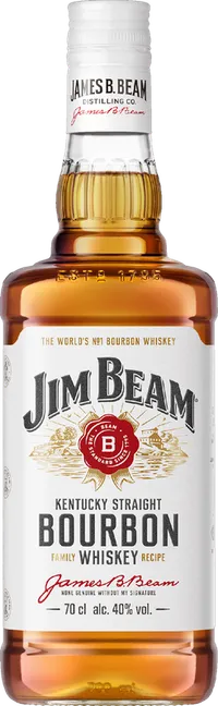 JIM BEAM WHITE BOURBON WHISKEY 70 CL 40% – produktbillede