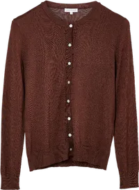 JP BASIC CARDIGAN AUDREY BROWNIE S – produktbillede
