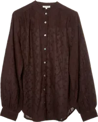JP BASIC SKJORTE CRIS DEEP COCOA 36 – produktbillede