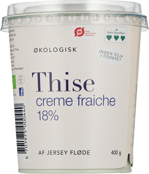 ØKO THISE CREME FRAICHE 18% 400 G – produktbillede