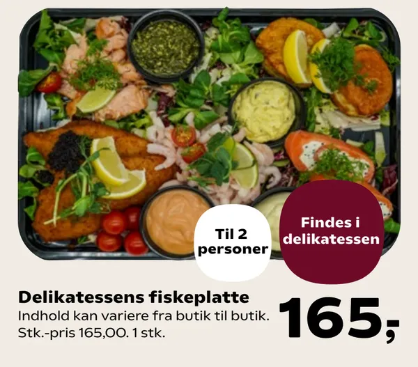 Delikatessens fiskeplatte