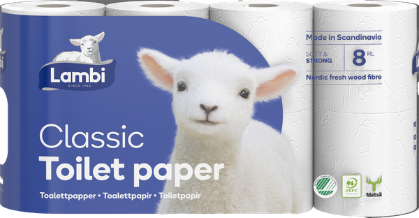 1/1 PL LAMBI CLASSIC TOILETPAPIR