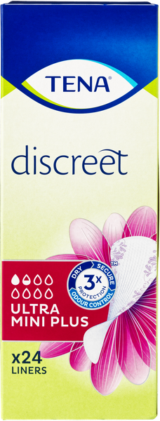 TENA LADY DISCREET ULTRA MINI PLUS 24STK – produktbillede
