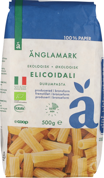 ØKO ÄNGLAMARK ELICOIDALI PASTA