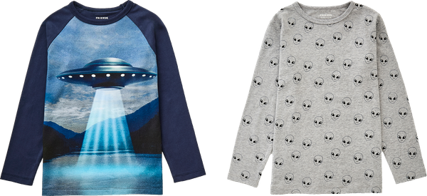FR T-SHIRT UFO 86/92-134/140 2-PAK