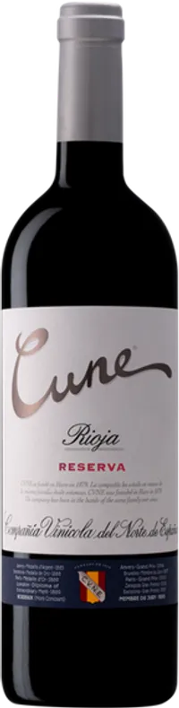 CUNE RESERVA RIOJA SPANIEN 75 CL 14 % – produktbillede