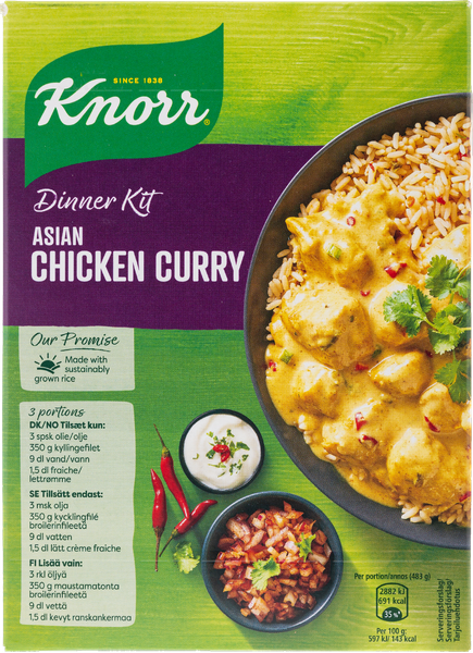 KNORR CHICKEN CURRY RISRET 324 G