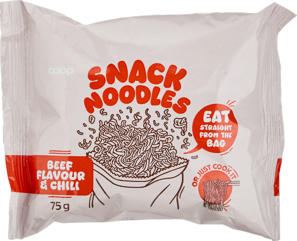 COOP SNACK NUDLER OKSE 75 G