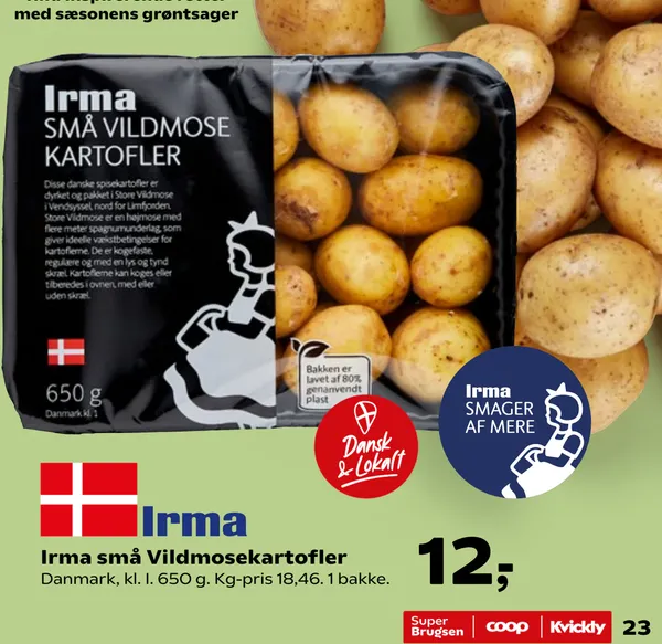 Irma små Vildmosekartofler