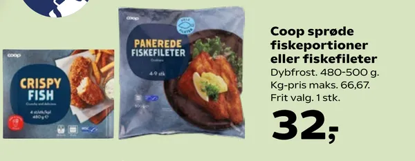 COOP CRISPY FISKEPORTIONER