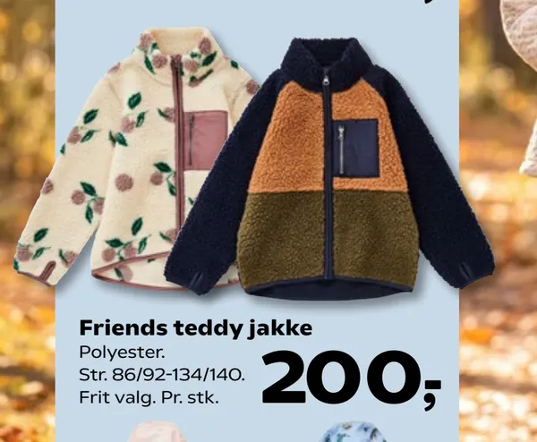 Friends teddy jakke