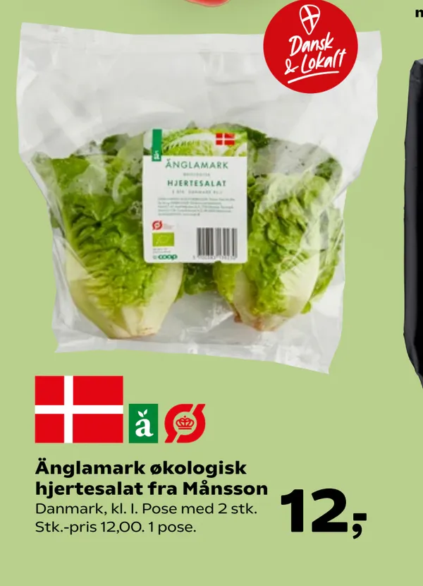 Änglamark økologisk hjertesalat fra Månsson