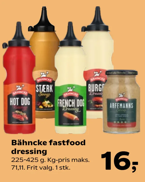 Fast Food Burger Dressing